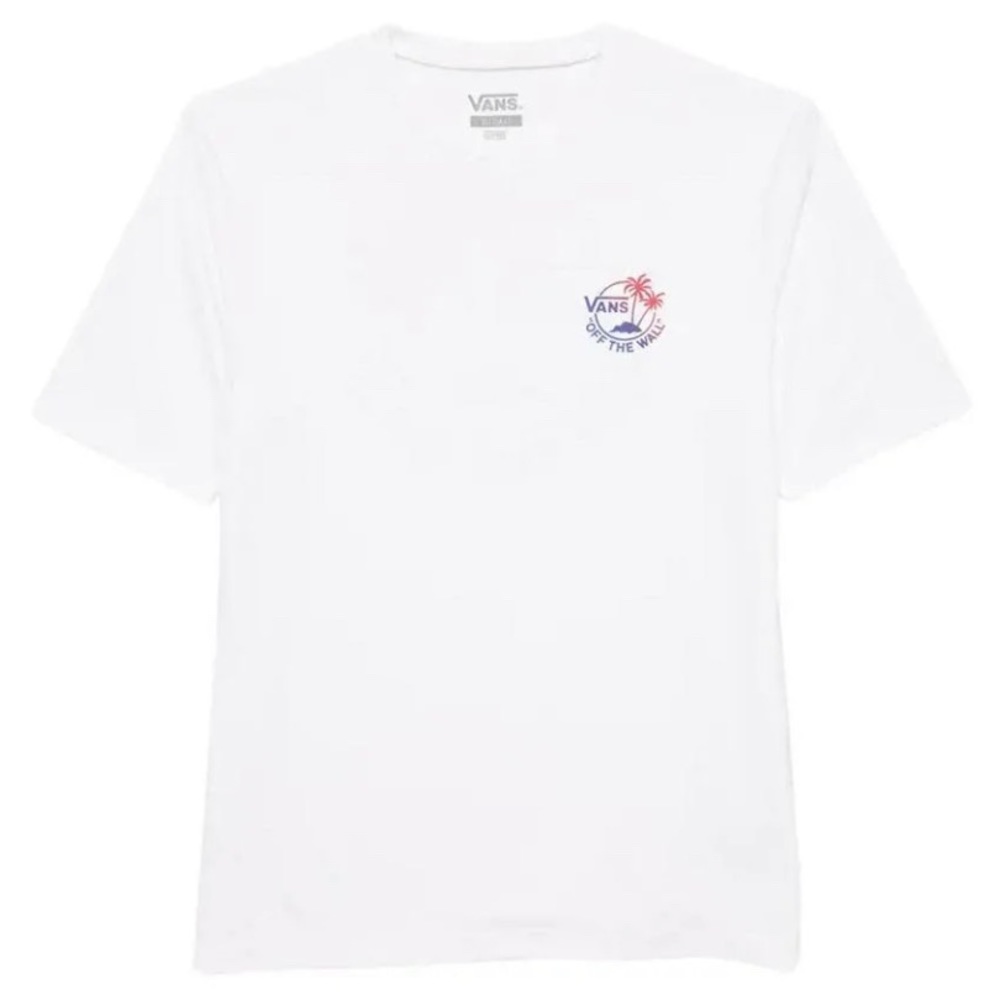 NWT* Mens Vans White Palm Tree print T-shirt size Large